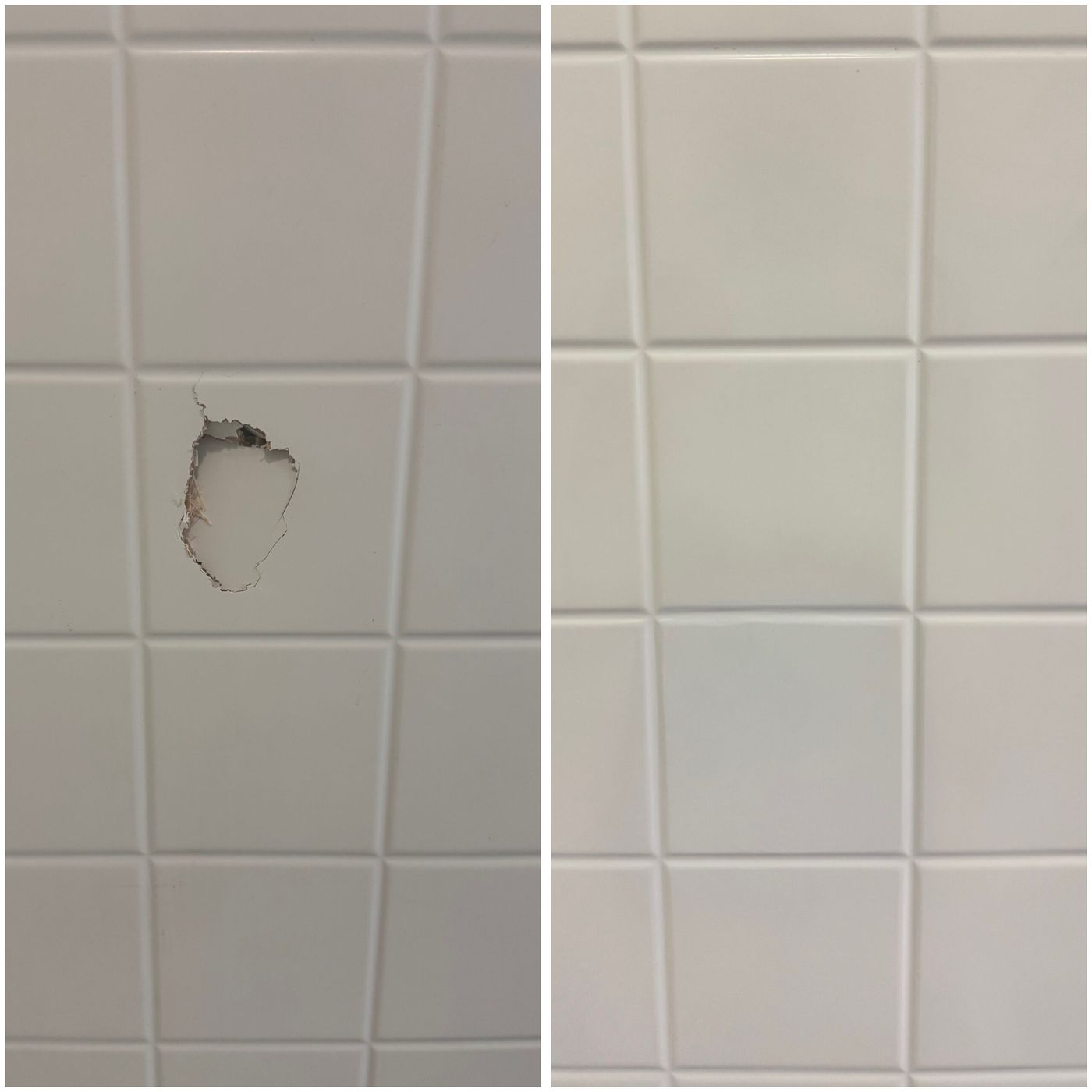 Before and after bathtub reglazing — Adamov Reglazing job 01