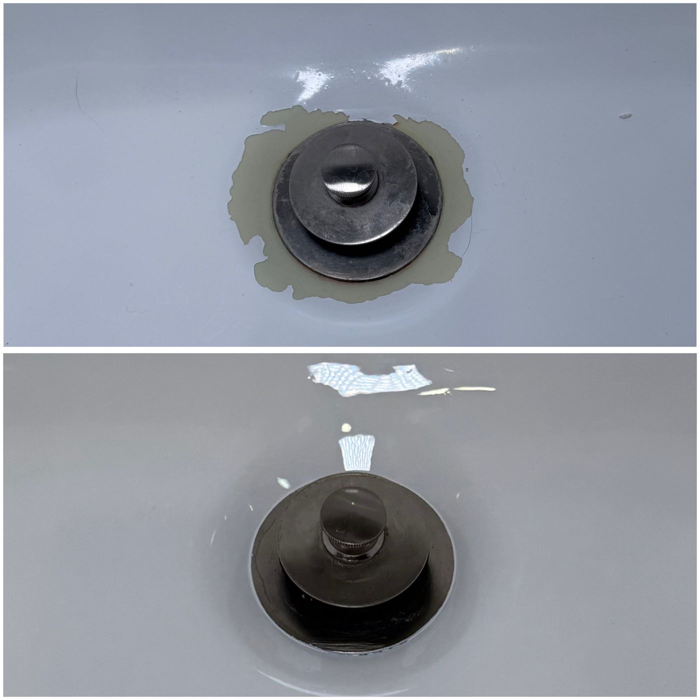 Before and after bathtub reglazing — Adamov Reglazing job 03